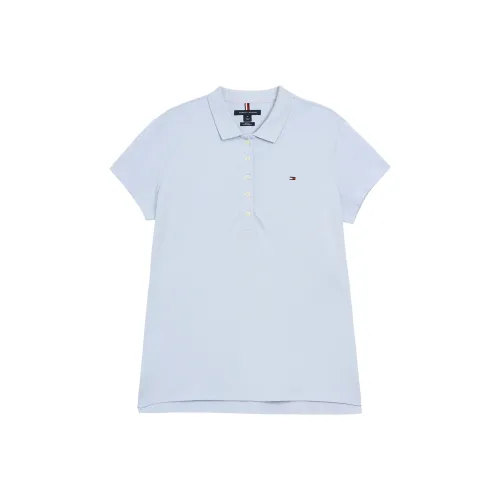 Tommy Hilfiger Светло-синий Женское Поло