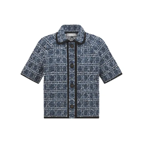 DIOR SS25 Куртки и Пальто Женские Синие