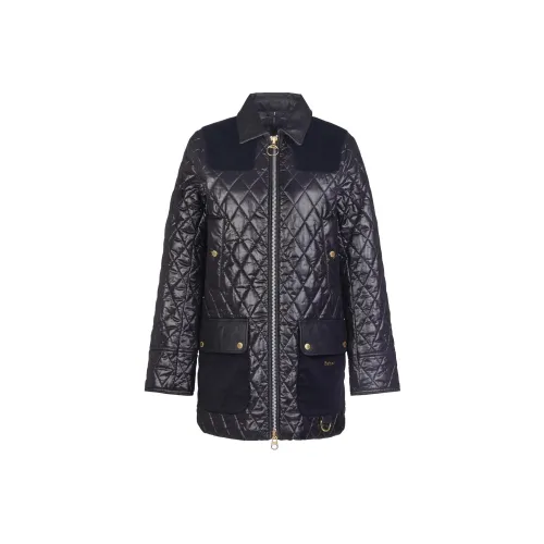 BARBOUR Премиум Carlton Quilted Куртка Куртки Пальто Женские Черный