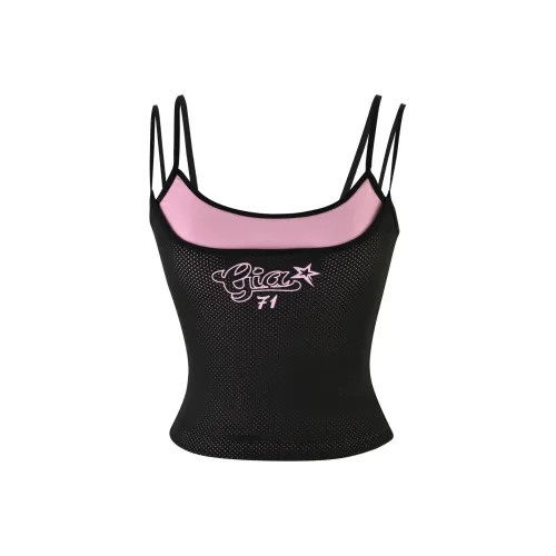 I.AM.GIA JANESSA Топ Топ на бретелях Женский Розовый Розовый