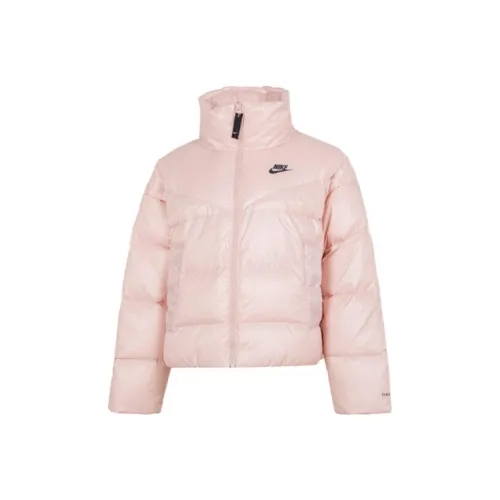 Nike Пуховик Зимний Женский Розовый
