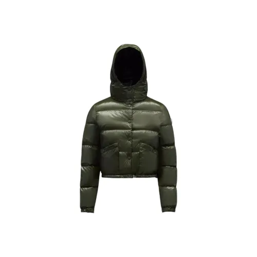 MONCLER Bardanette Series Пуховик Зимний Женский Коричневый Зеленый