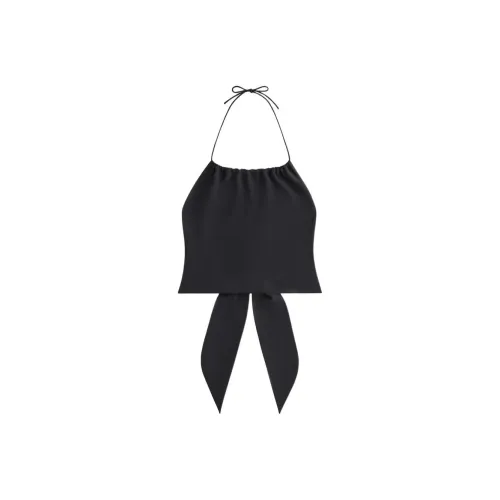 KITH Женские 2024 Summer Collection SS24 Myra Халтер Топ Топ на бретелях Женский Черный