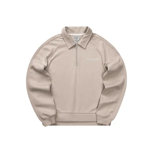 Skechers Свитшот Женский Светло-Серый Коричневый