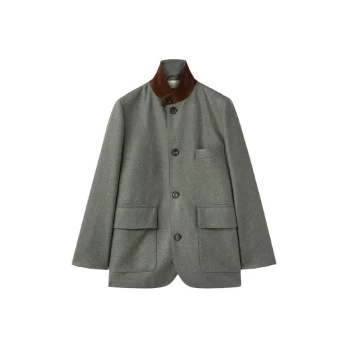 Loro Piana Мини Roadster Куртка Куртки Пальто Женские Серый Зеленый