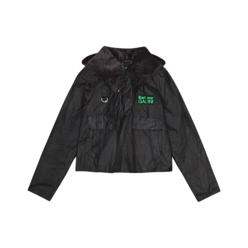 GANNI X Barbour Co Бренд Темно-зеленая Женская Куртка