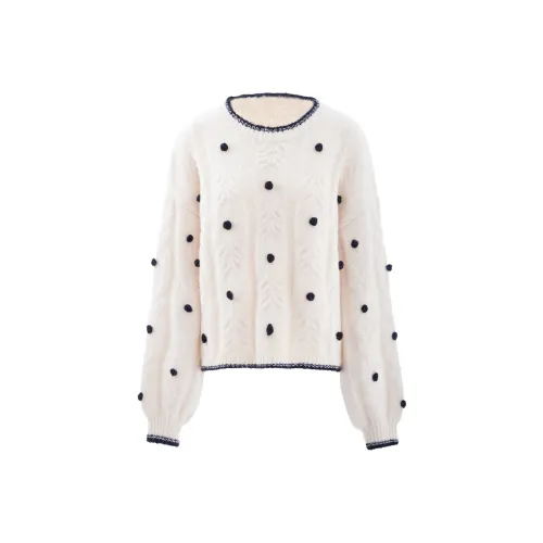 Blovelan Трикотаж Женский Какао Белый