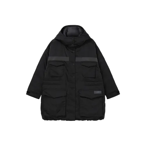 Nike Пуховик Зимний Женский Черный