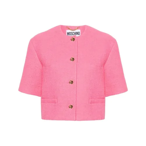 MOSCHINO SS24 Куртки Пальто Женские Розовый