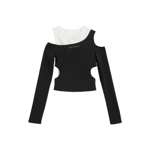 EVPGB Черные Женские T-рубашки