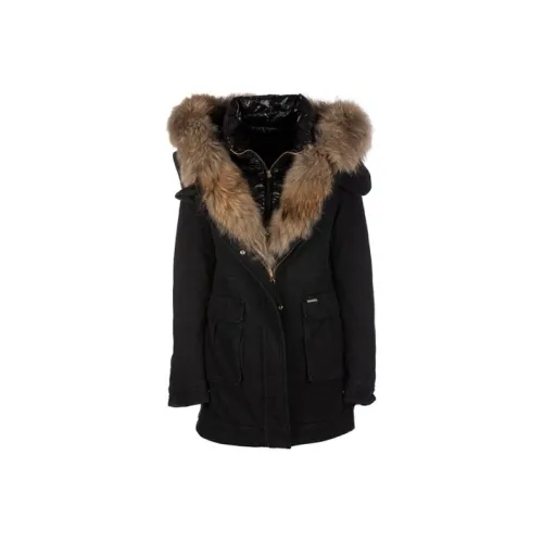 WOOLRICH Черные Женские Пуховики