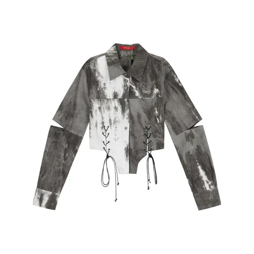 MYMIX Темно-синие Женские Рубашки