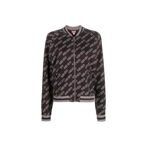 KENZO Letter Logo Шоколад Женские Куртки