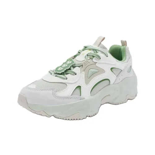 XTEP Синцзи Праздник Весны Коллекция Резистентная Кэжуал Женская Белая Зеленая Серый