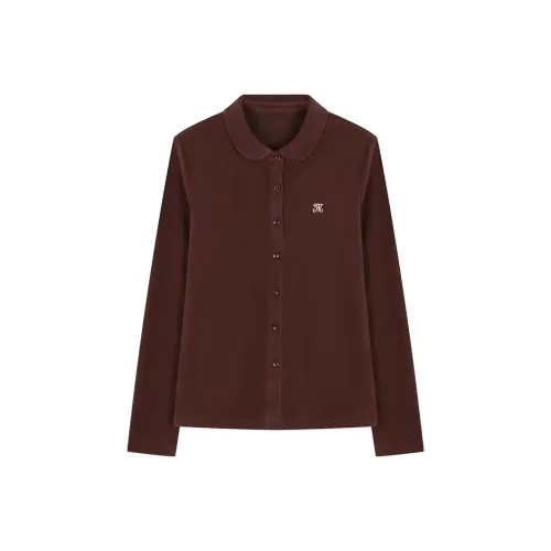 Mo Han Yi Mei Рубашка Женская Ржаво-Красная