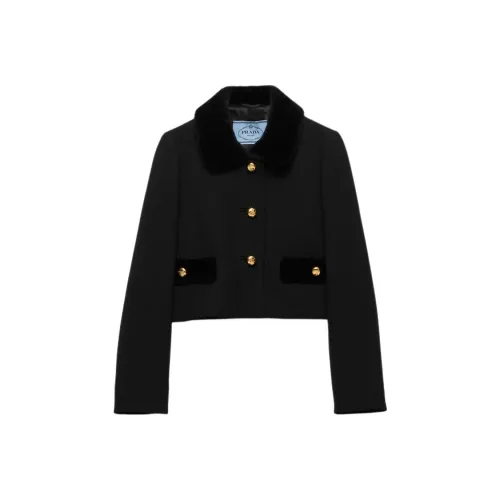 PRADA Natté Куртка Женская Черная