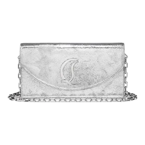 CL LUBOTING Loubi Кожа Сумка через плечо Сумка на плечо Стандартная Женская Серебряная