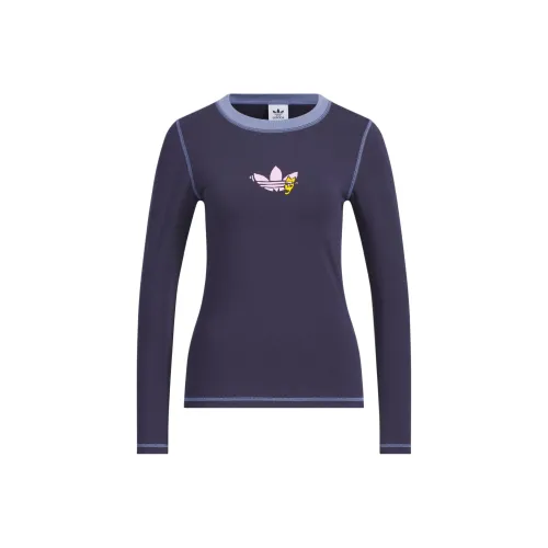 Adidas Originals T-Shirt Женская Темно-Чернильный Синий