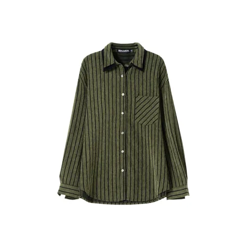 SOON FLOWER Рубашка Женская Дракон Pit Зеленый