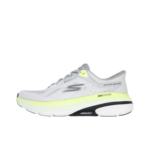 Skechers Goran Max Cushioning Arch Fit Беговые кроссовки Низкий верх Светло-серый Мужской