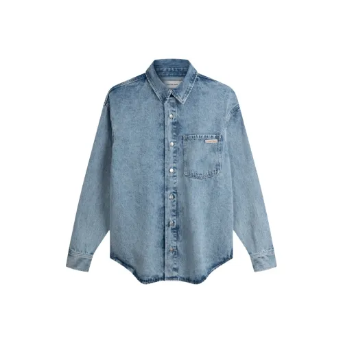 Calvin Klein Рубашка Женская Джинсовая Светло-Синяя