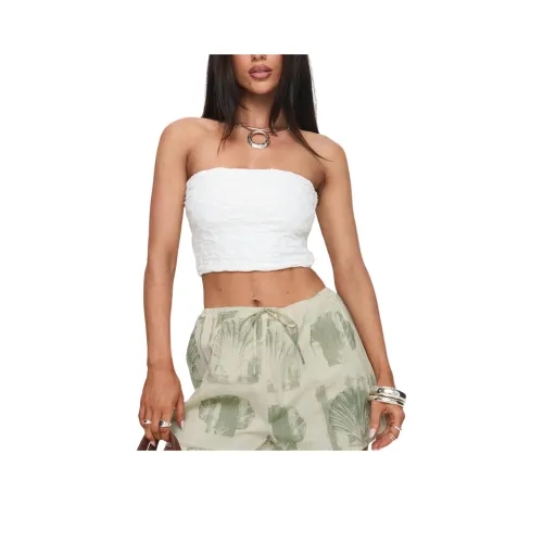 PRINCESS POLLY FIDGET Без бретелей Топ Без бретелей Топ Женский Белый Белый