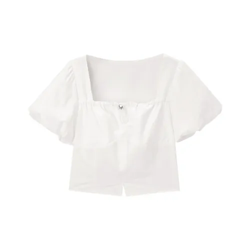 LEDIN Белые Женские Шифоновые Рубашки