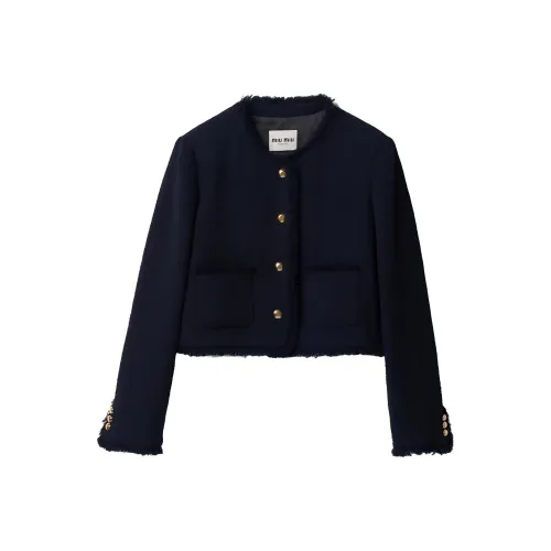 MIU MIU Морской синий Женские Куртки