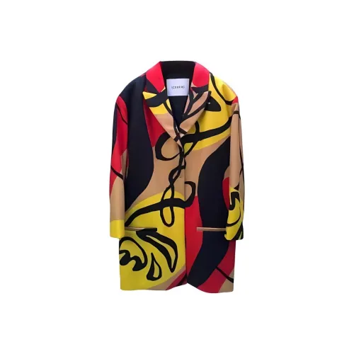 Цвет айсберга Куртки Пальто Женские Многоцветный