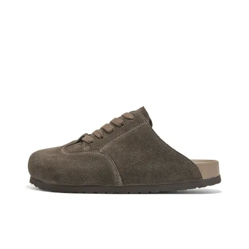 MILLIE'S Шов Пэчворк из кожи устойчивый к истиранию домашние тапочки мужской кофе