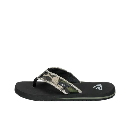 Quiksilver Шлепанцы Мужские Коричневые Зеленые