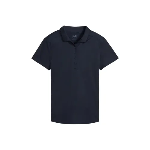 PUMA W Pure Женские GOLF Поло Женские Темно-синий