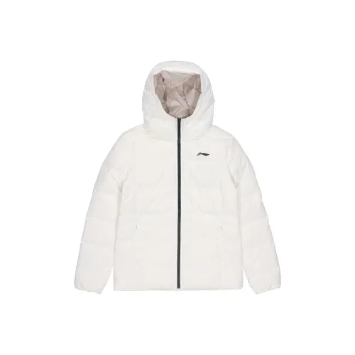 LINING Перьевой белый Женские пуховые куртки