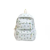 Белый, зеленый, цветочный