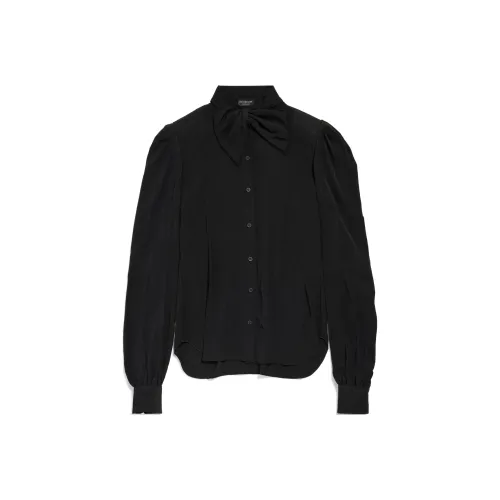 Balenciaga Garde robe SS25 Рубашка Стандартный крой Женский Черный