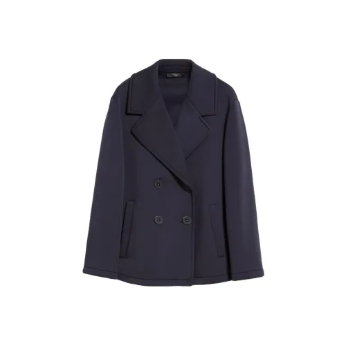 WEEKEND MaxMara SS24 Куртки и Пальто Женские Морской Синий