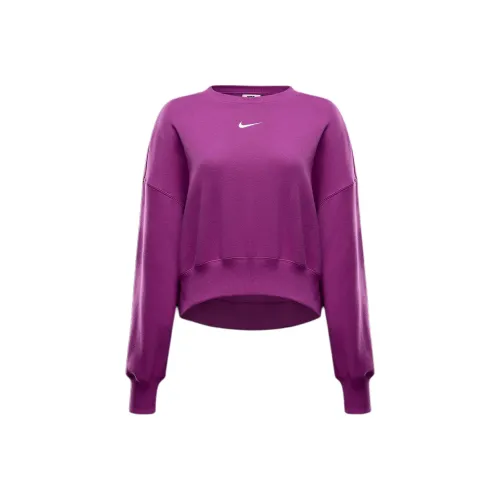 nike Sportswear Phoenix Fleece Толстовка Женские Hot Фуксия Холст