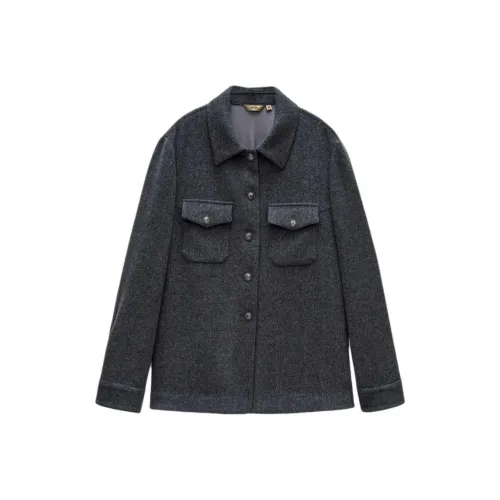 INSUN Куртки и Пальто Женские Темно-Серый