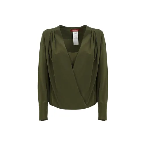 MaxMara Studio Рубашка Женская Зеленая