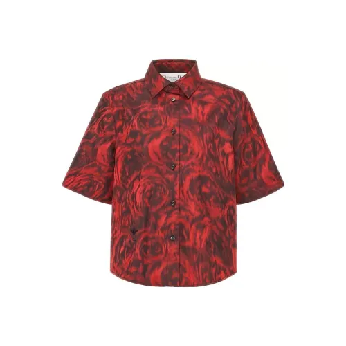 DIOR Женские Рубашки Красного Цвета