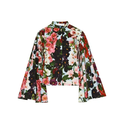 Oscar De La Renta FW23 Рубашка Женская Многоцветная
