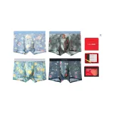 [4 шт Подарочная коробка] Аромат "Пение птиц" + Красный сливовый "Журавль" + Парфюм "Лимон" + Пион "Журавль"