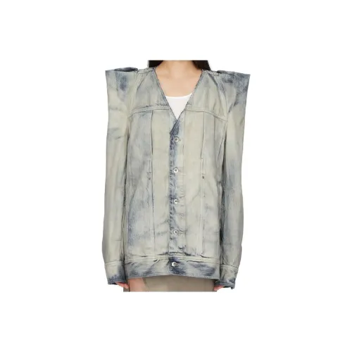 Rick Owens DRKSHDW SS24 Куртки Пальто Женские Небесный