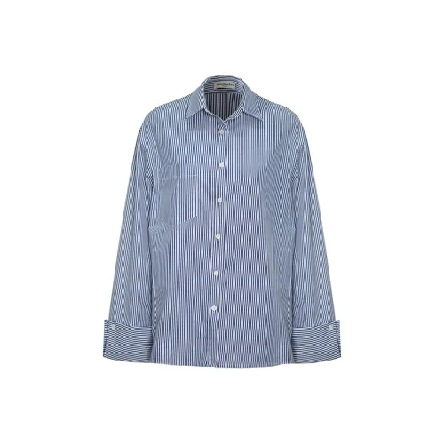 Little pull Синие полосы Женские Рубашки