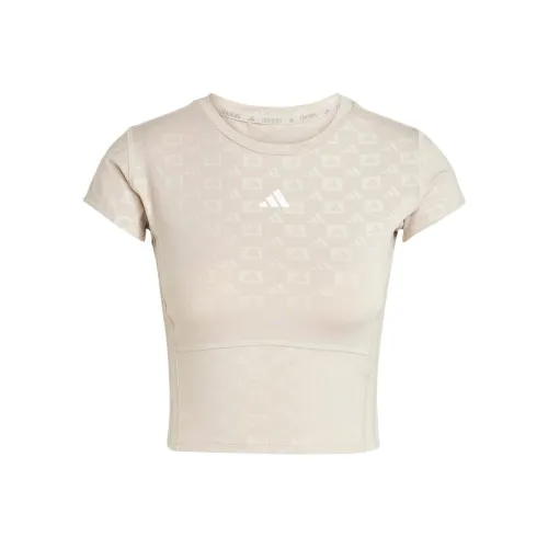 Adidas SportPerformance Standardная футболка женская бежевая