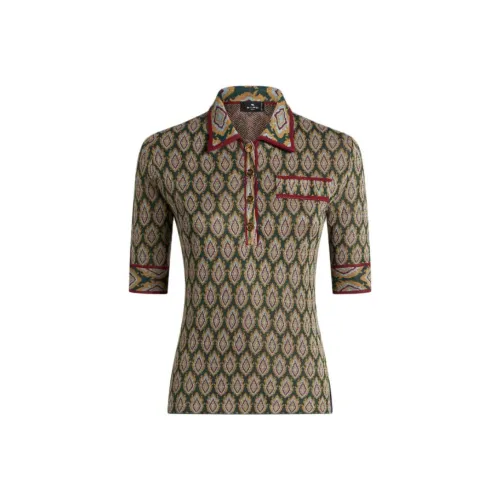 ETRO Зеленое Женское Поло
