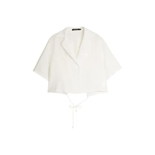 Elle Экрю Женские Рубашки