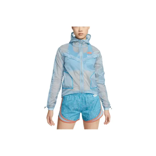 Nike Винтажный Синий Цвет Женский Куртки