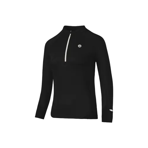 BMAI Бег Т-Рубашка Женская Ночной Черный