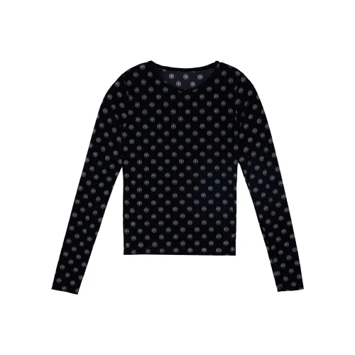 TCH Черные Женские Рубашки T